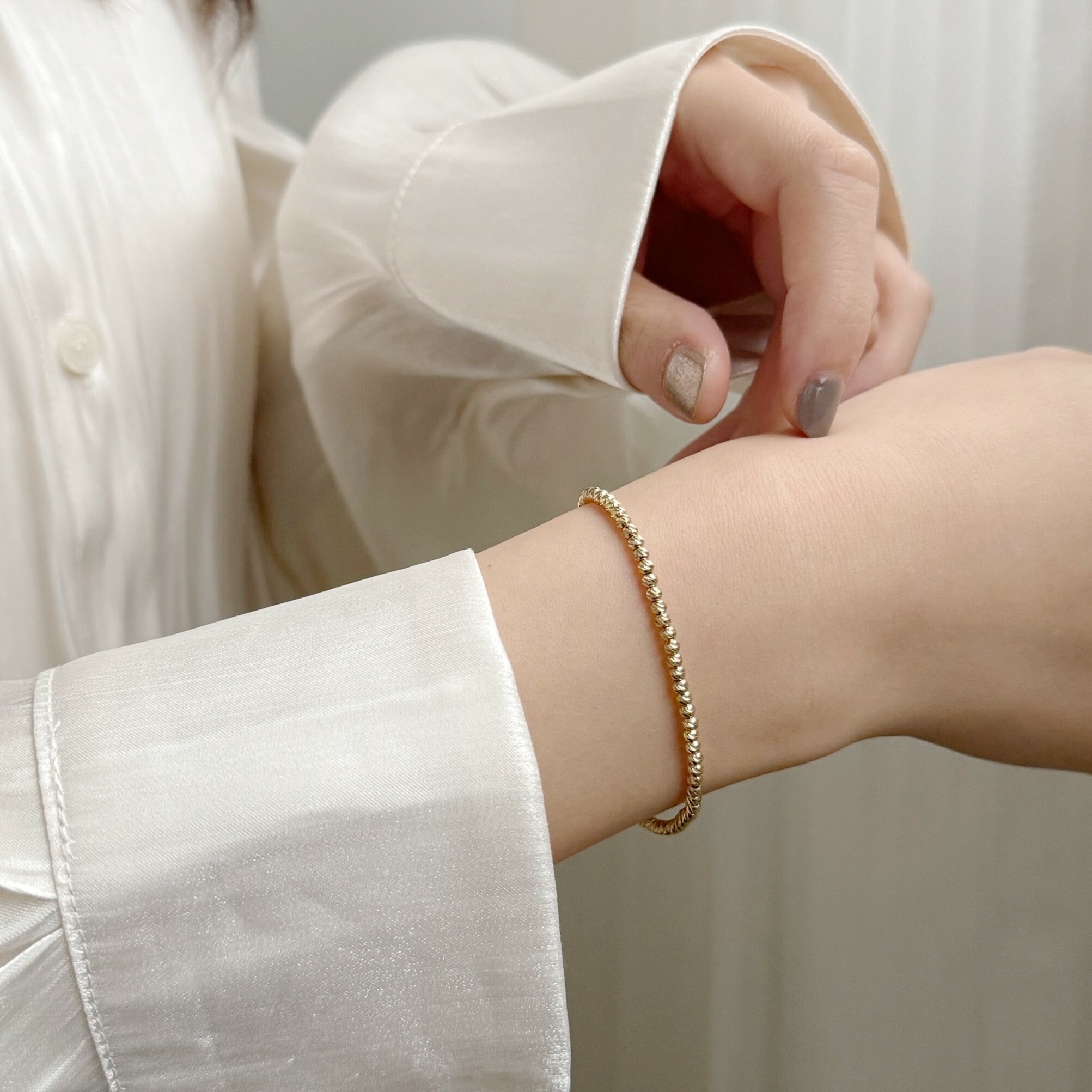 整圈2.5mm cutting ball手鍊