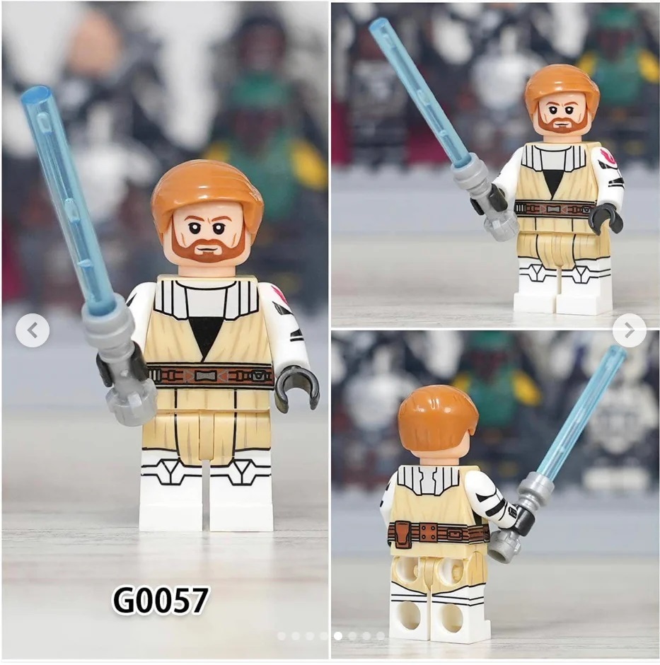 Obi-Wan Kenobi Star Wars Custom Minifigures Minifigs Fit Lego G0057