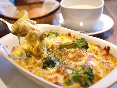 芝士焗雜菌西蘭花