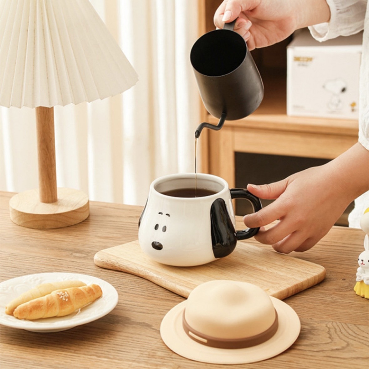 iSNEAKERS｜SNOOPY 草帽 史努比手柄馬克杯 500ml