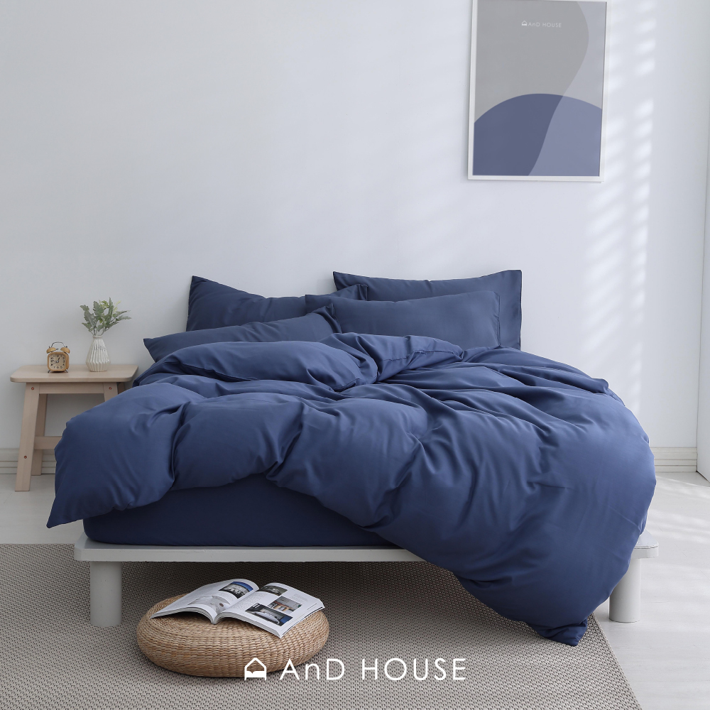 舒柔棉｜100%Polyester｜軍藍｜單品&床包被套組