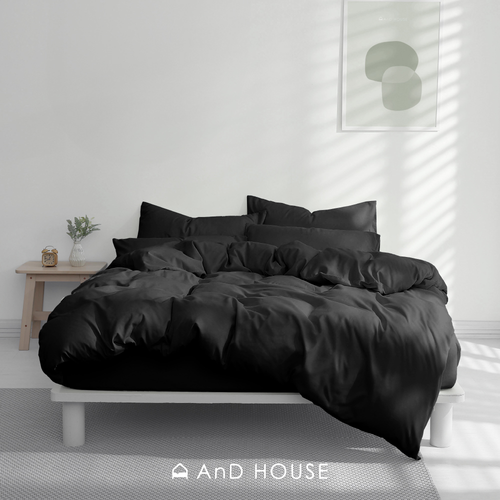 舒柔棉｜100%Polyester｜純黑｜單品&床包被套組