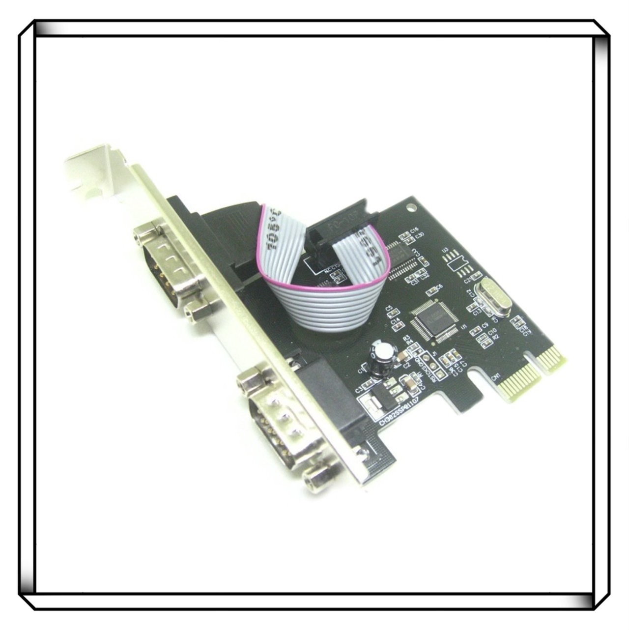 PCI-e 雙COM埠擴充介面卡 RS232 擴展卡