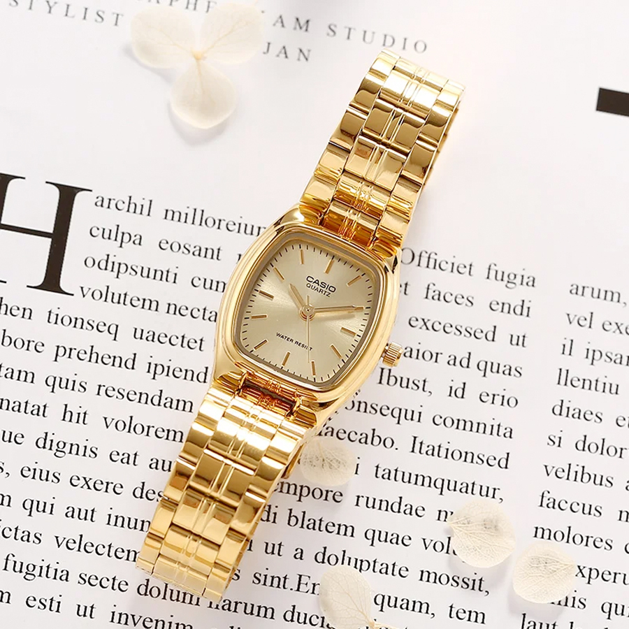 Casio LTP-1169N-9A 22mm 金殻 金面 女裝鋼帶錶 小酒桶