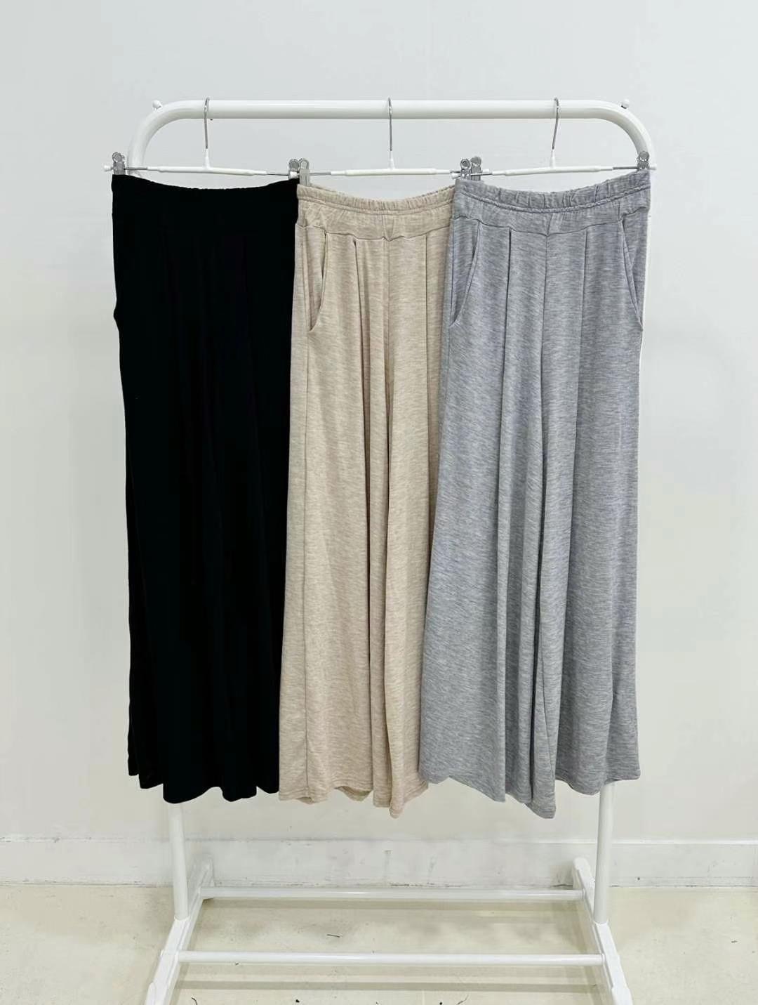 【優惠現貨】韓國垂墜休閒闊褲（3色）