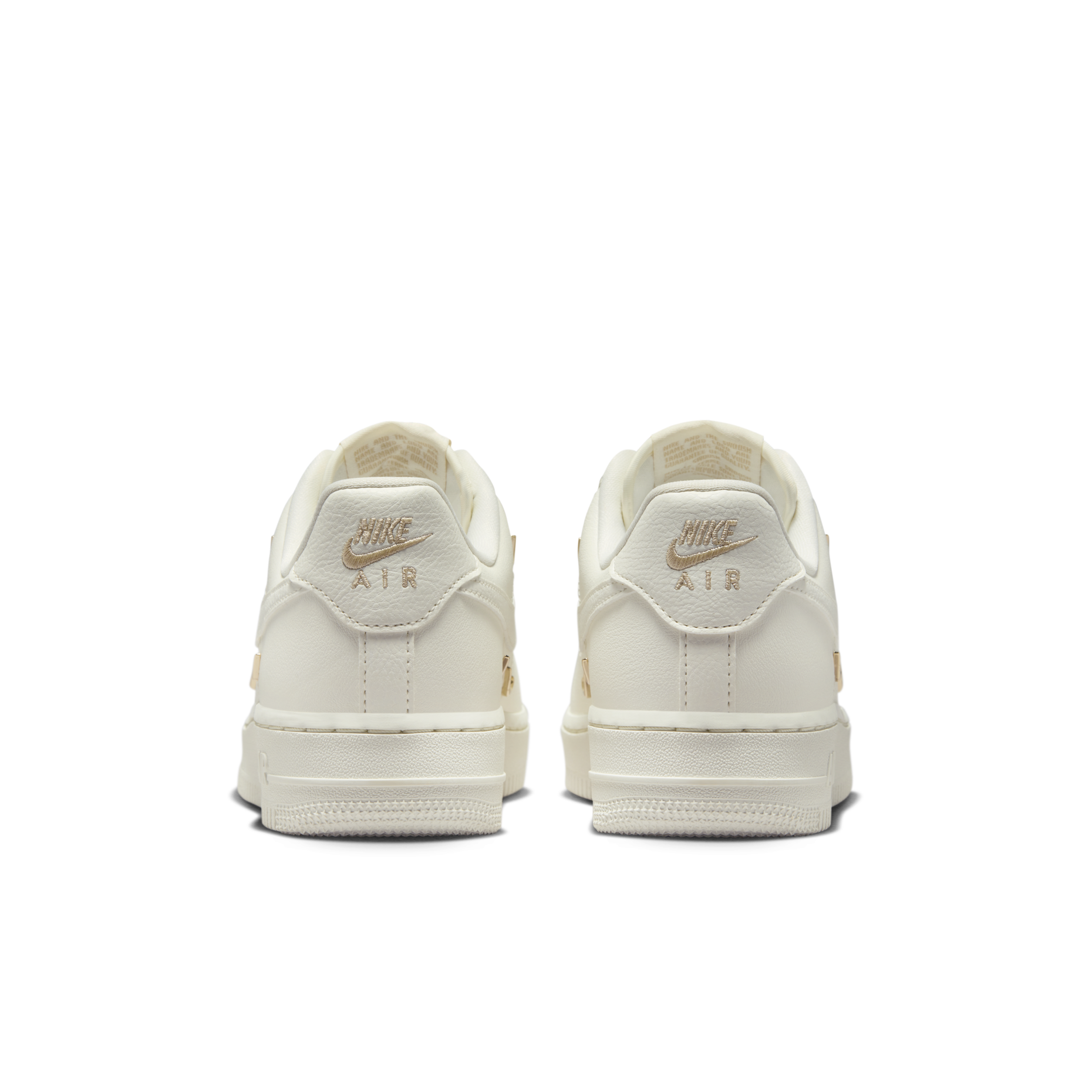 Nike Air Force 1 '07 LX 米白小金勾 (FV3654-111) 官方背面照