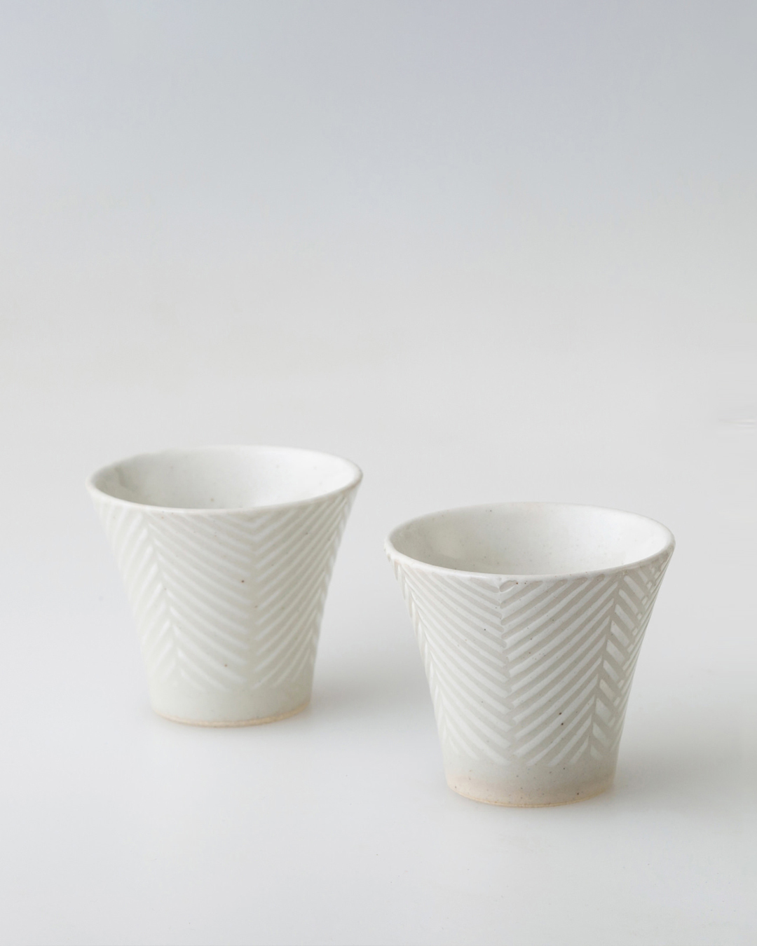 Hasami ware ORIME Sencha Tea Cup Herringbone｜aiyu