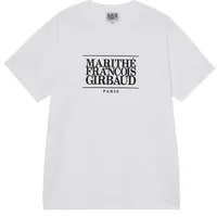 [S] MARITHE CLASSIC LOGO TEE UNISEX WHITE, 1MG23STS101WHT (SMR21)