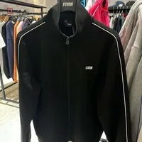 [S] HUB STUDIOFCMM UNISEX STREET STYLE LOGO TRACK JACKET,BLACK, FBCJTC1004BK00S (SHS19)