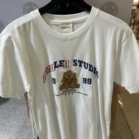 [S] HUB STUDIO AMBLER PUPPY DOLL PRINT OVER FIT T-SHIRT,WHITE, AS1027WH00S (SHS21)