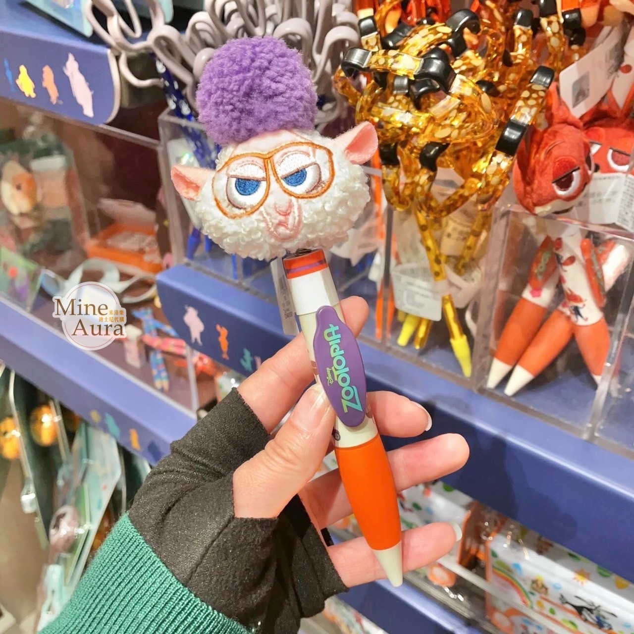 副市長 羊咩咩 Dawn Bellwether 絨毛大頭搖頭 圓珠筆 動物方城市 Zootopia -上海迪士尼樂園