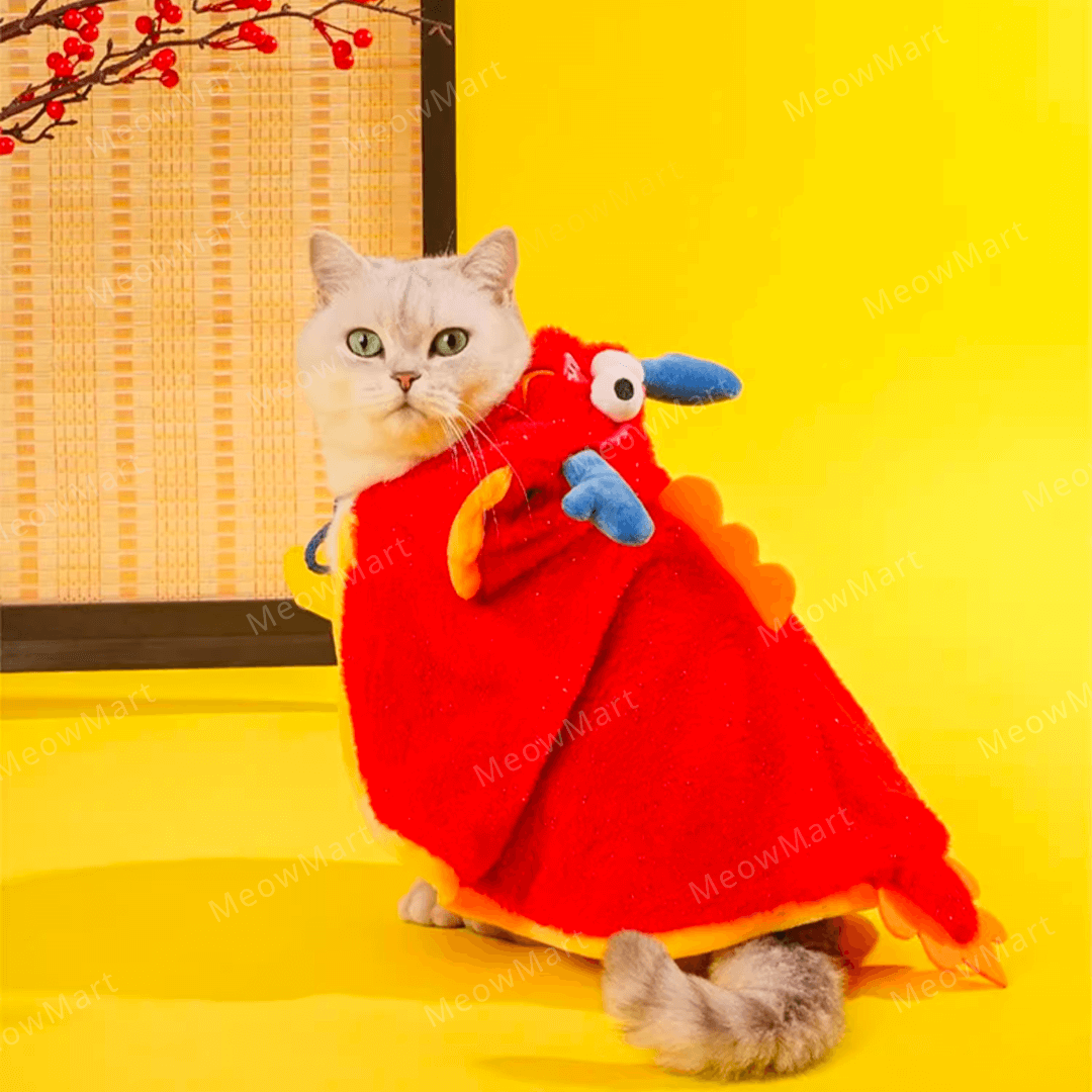 【現貨8折】神龍擺尾貓斗篷貓披風