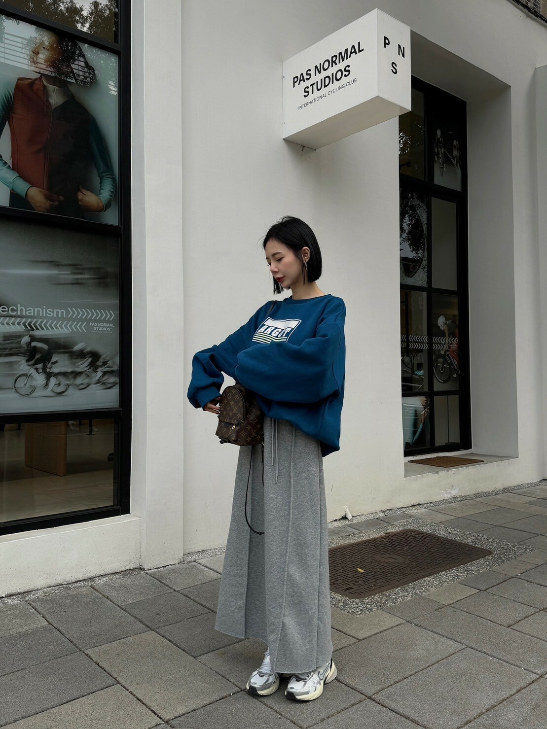 極厚內刷毛車線棉長裙