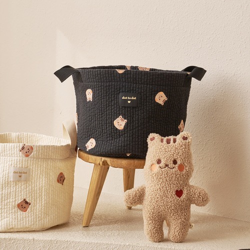 PREMIUM絎縫系列-圓圓臉收納籃