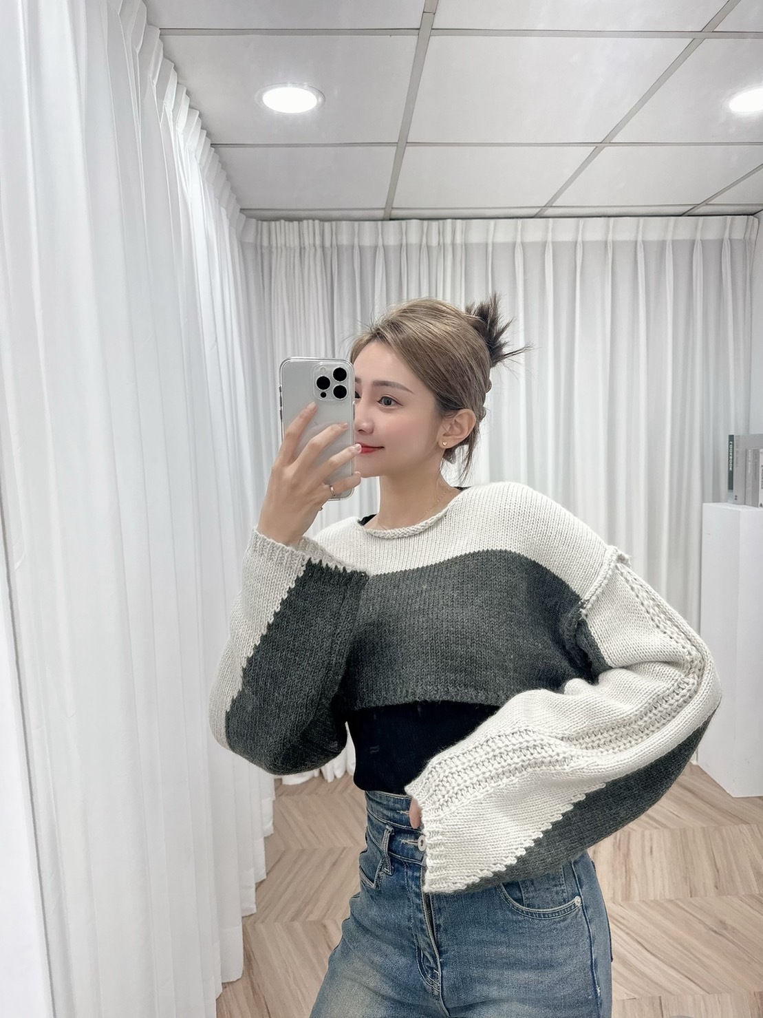 【預購】🔥01.10直播新品］💛今年最夯款］🇰🇷正韓超質感雙色針織羊毛短版毛衣（兩色）