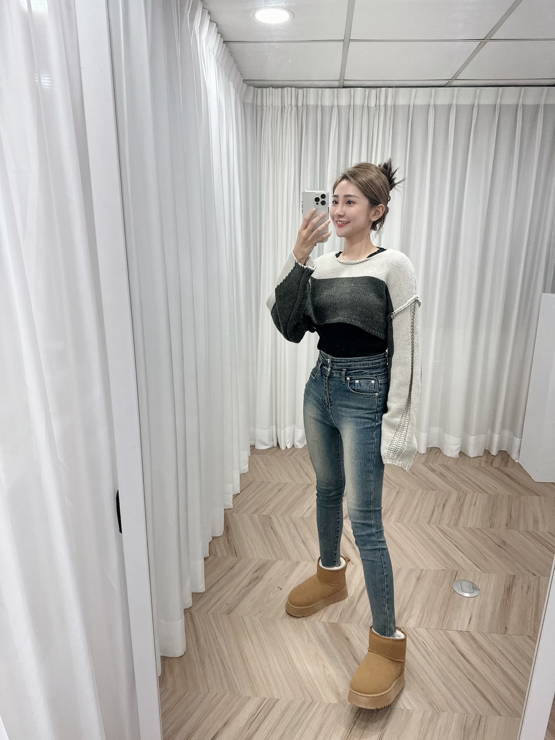 【預購】🔥01.10直播新品］💛今年最夯款］🇰🇷正韓超質感雙色針織羊毛短版毛衣（兩色）