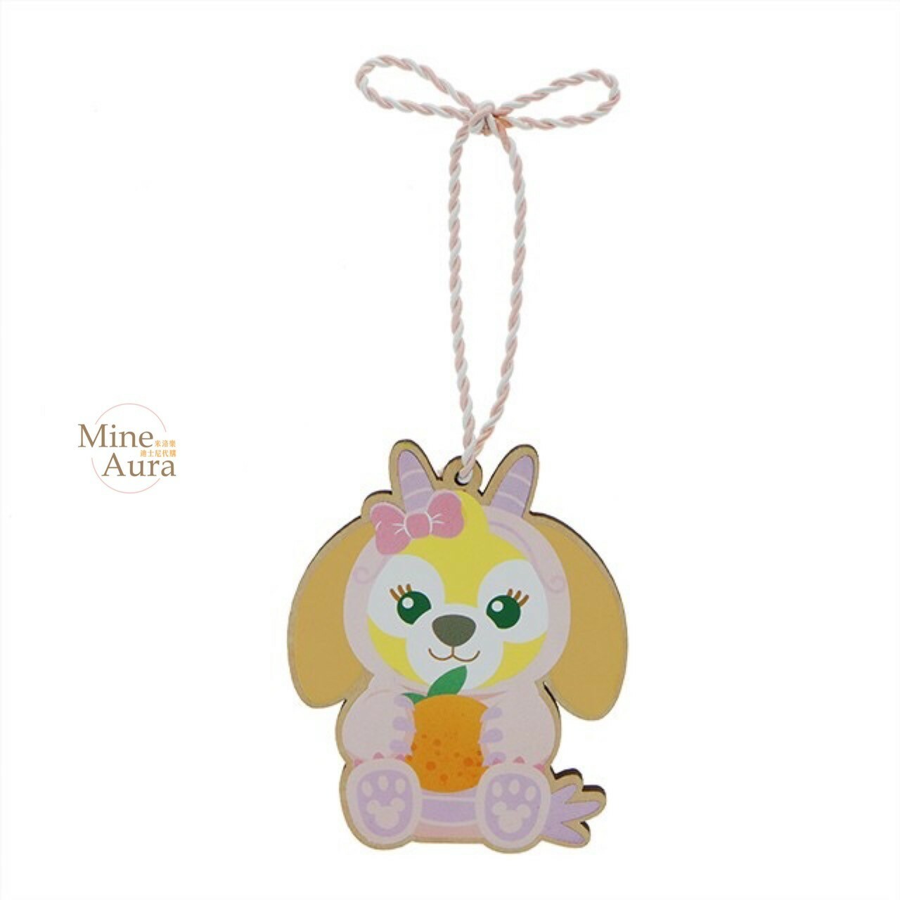 (現貨) 2024 新春限定 可琦安 餅乾 CookieAnn 龍裝造型 木製 繪馬 掛飾 -香港迪士尼樂園