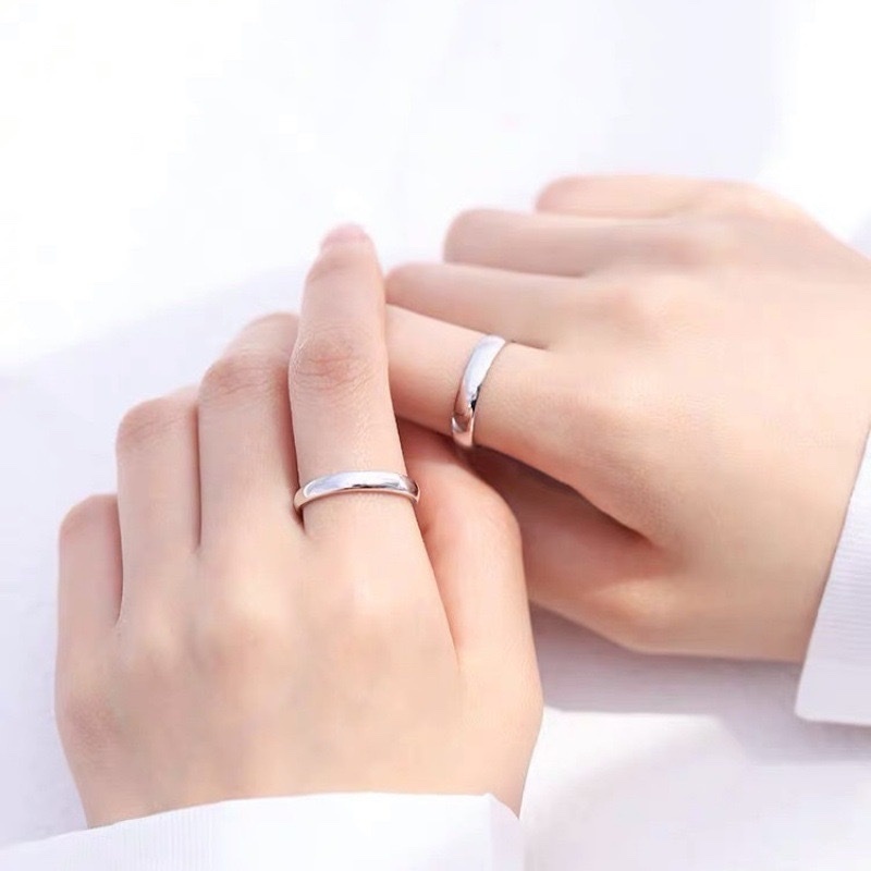 「平凡緊密」情侶戒指💍 ｜S925純銀或鍍銀｜活口對戒或閉口對戒｜免費刻字✒️｜