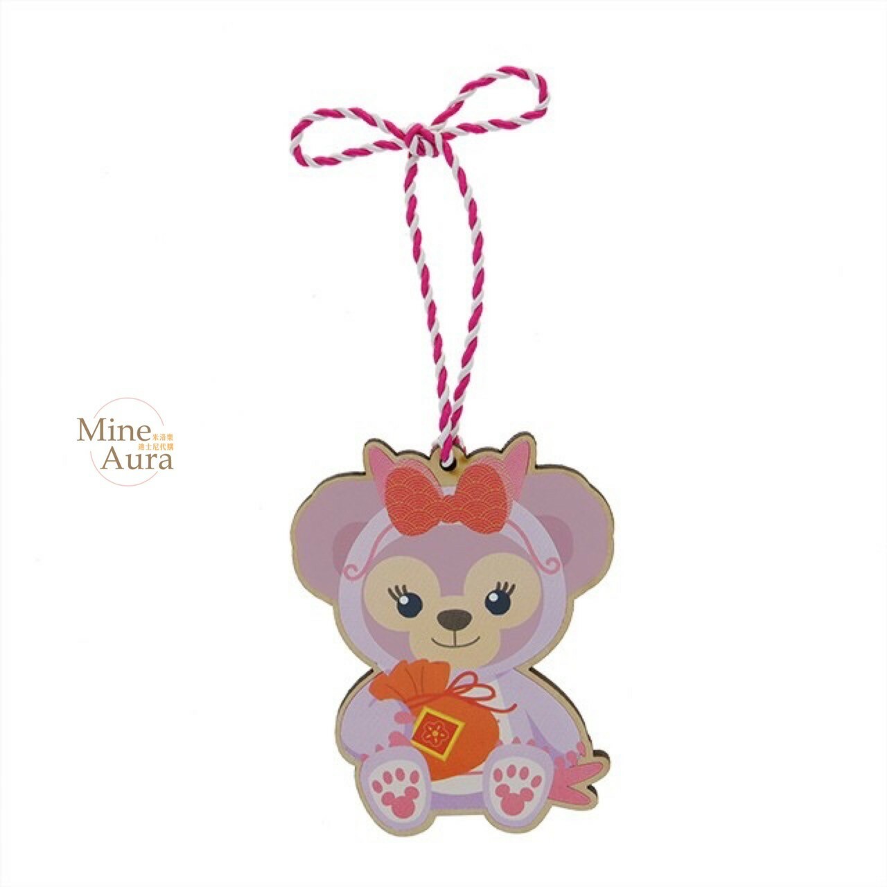 (現貨) 2024 新春限定 雪莉玫 ShellieMay 龍裝造型 木製 繪馬 掛飾 -香港迪士尼樂園