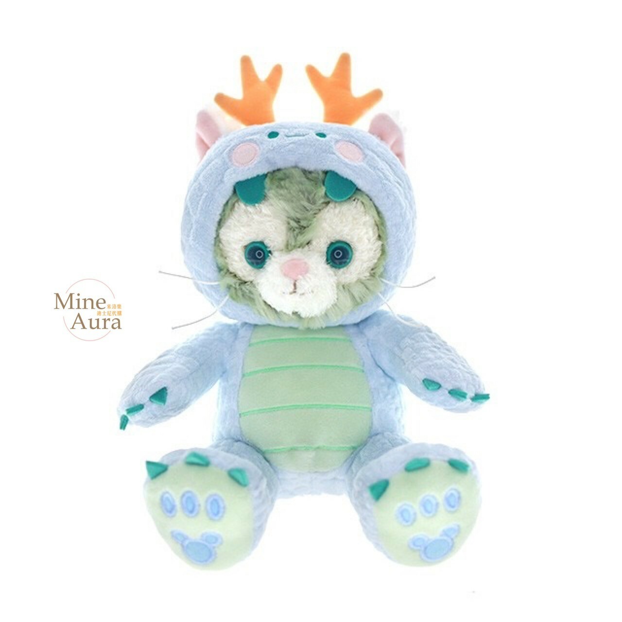 2024 新春限定 龍年主題 傑拉托尼 畫家貓 Gelatoni 絨毛 SS號 娃娃 玩偶 -香港迪士尼樂園