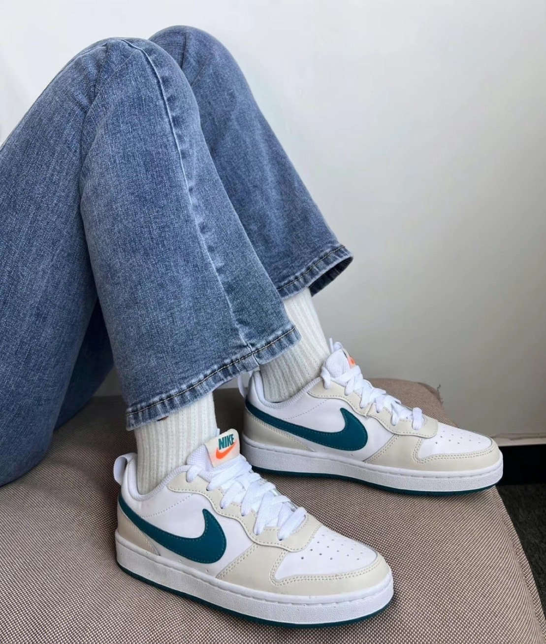 KTQ STORE ‧ Nike Court Borough Low 白藍 奶油 BQ5448-017