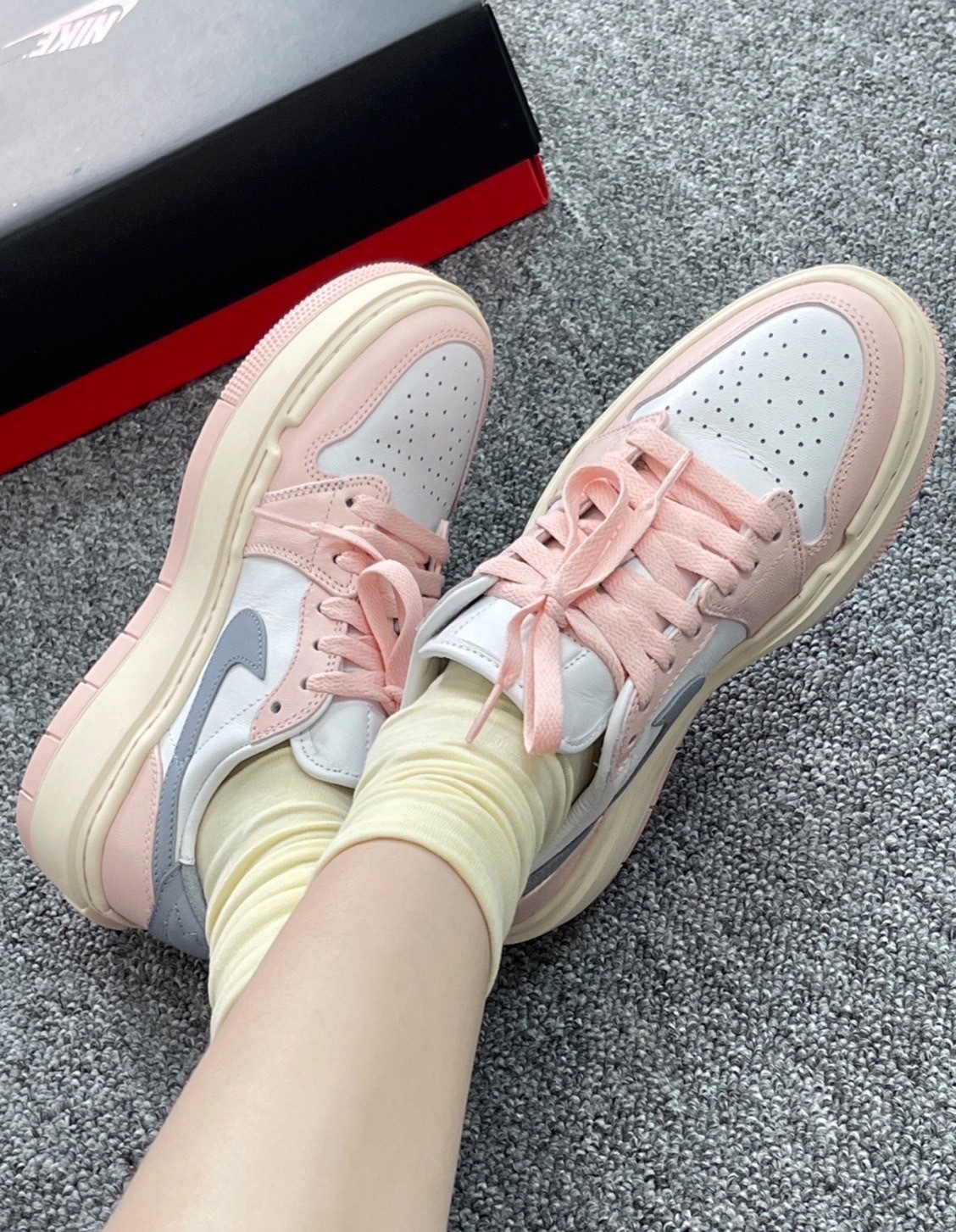 KTQ STORE ‧  Air Jordan 1 Elevate "Atmosphere" 粉紅狐狸 嫩粉 DH7004-600