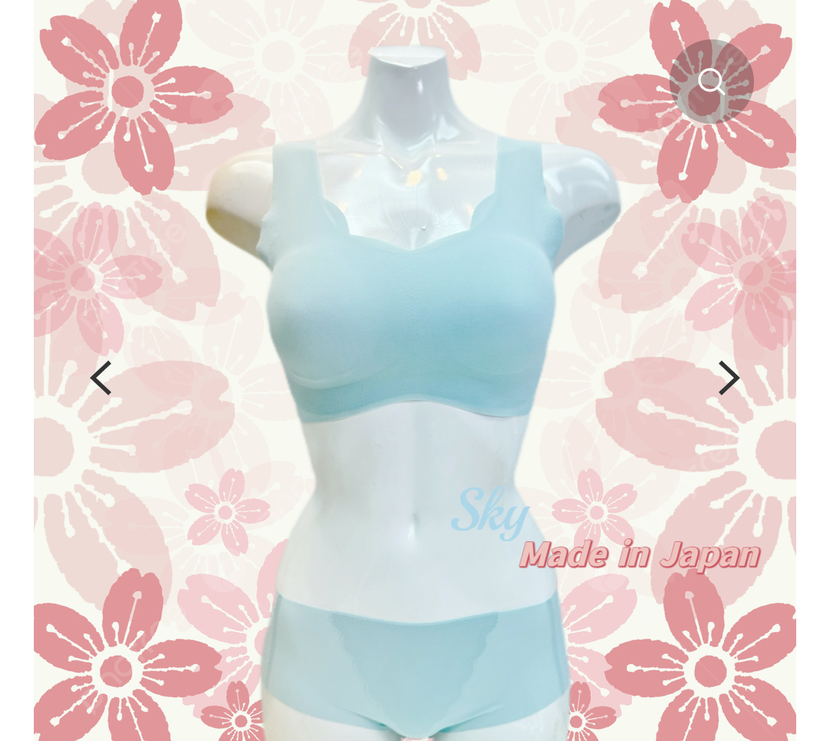 日本製 2023新色 女裝 風薫る網眼無縫內衣 Sky - JBR18-1FN -M