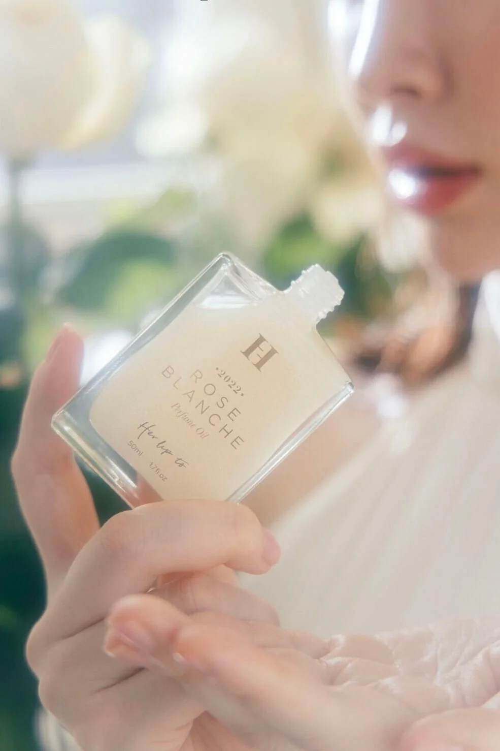 小嶋陽菜 HER LIP TO Perfume Oil ROSE BLANCHE 50ml