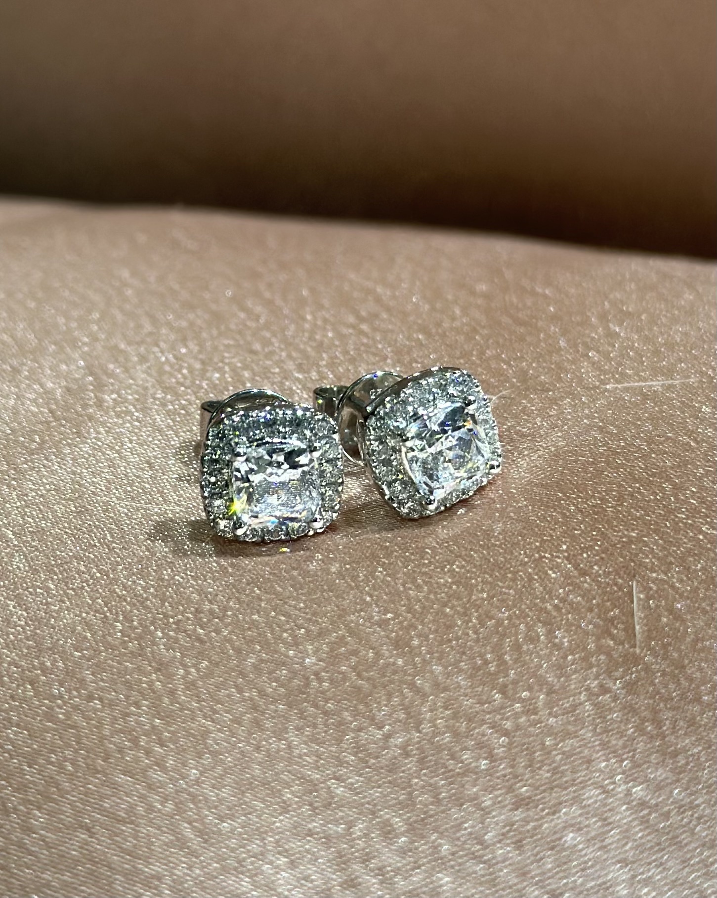 Fancy Cushion Earrings