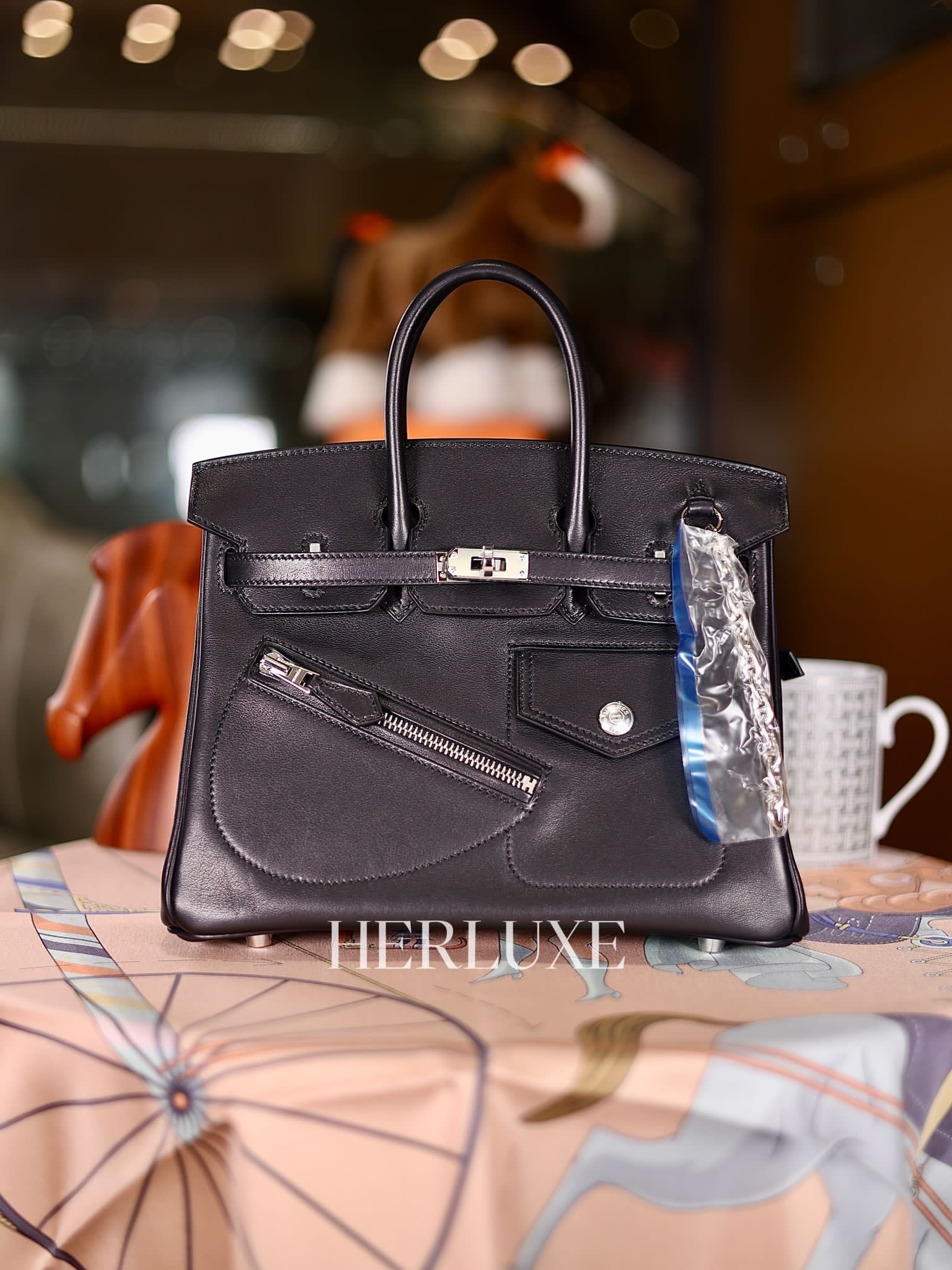 Birkin 25 rock 89 noir ck Volupto B