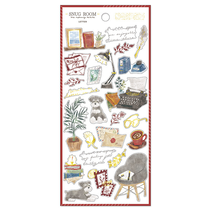 信 Snug Room 燙金和紙貼紙｜日本Mind Wave