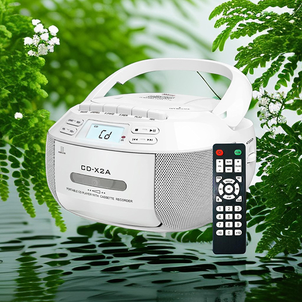 Japan AKI multifunctional portable stereo Bluetooth CD player with cassette USB with AM/FMS radio (A0195)