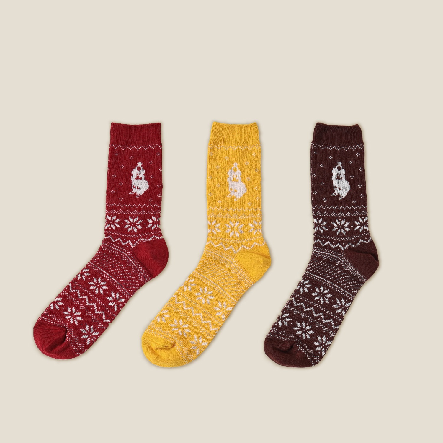 【Dinotaeng】Santa Quokka Nordic Socks 長襪