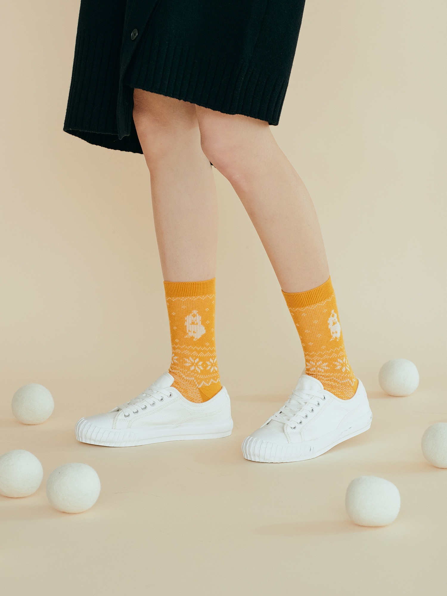 【Dinotaeng】Santa Quokka Nordic Socks 長襪