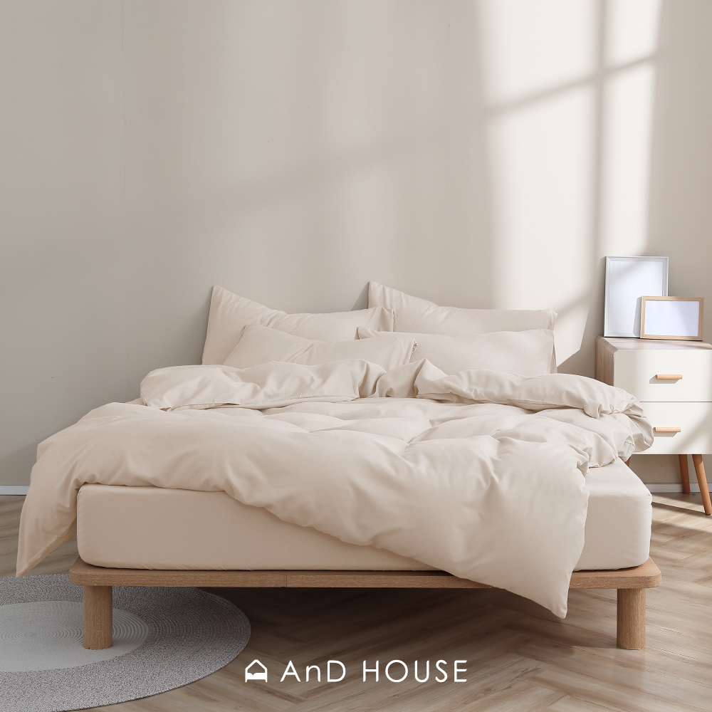 舒柔棉｜100%Polyester｜米杏色｜單品&床包被套組