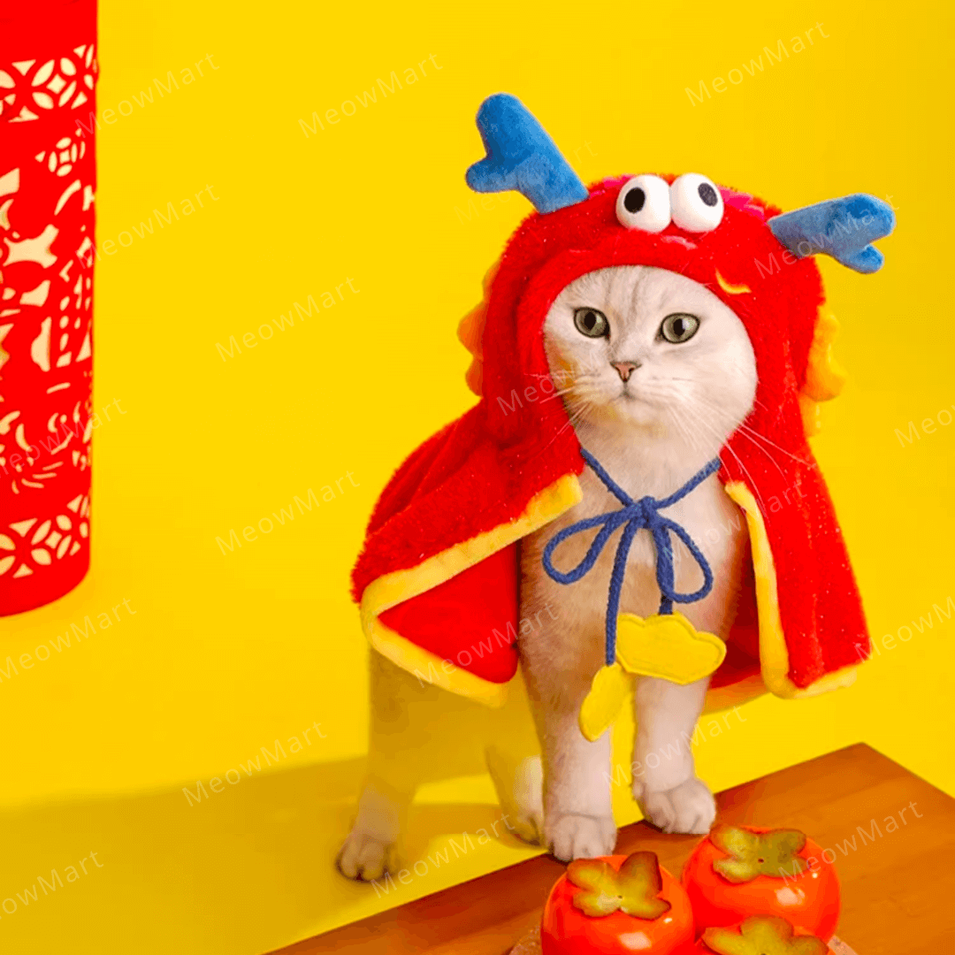 zeze 神龍擺尾貓斗篷貓披風