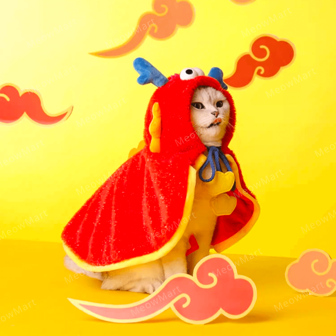 zeze 神龍擺尾貓斗篷貓披風