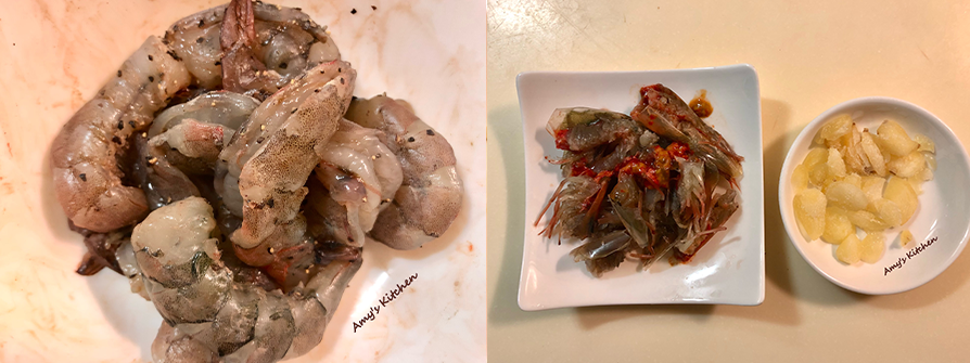 天時莓果-鹹蛋蝦仁蛋炒飯-步驟3.4