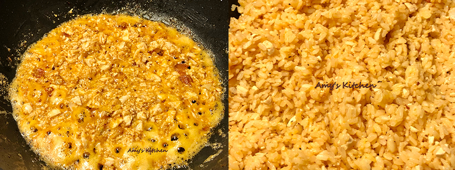 天時莓果-鹹蛋蝦仁蛋炒飯-步驟11.12