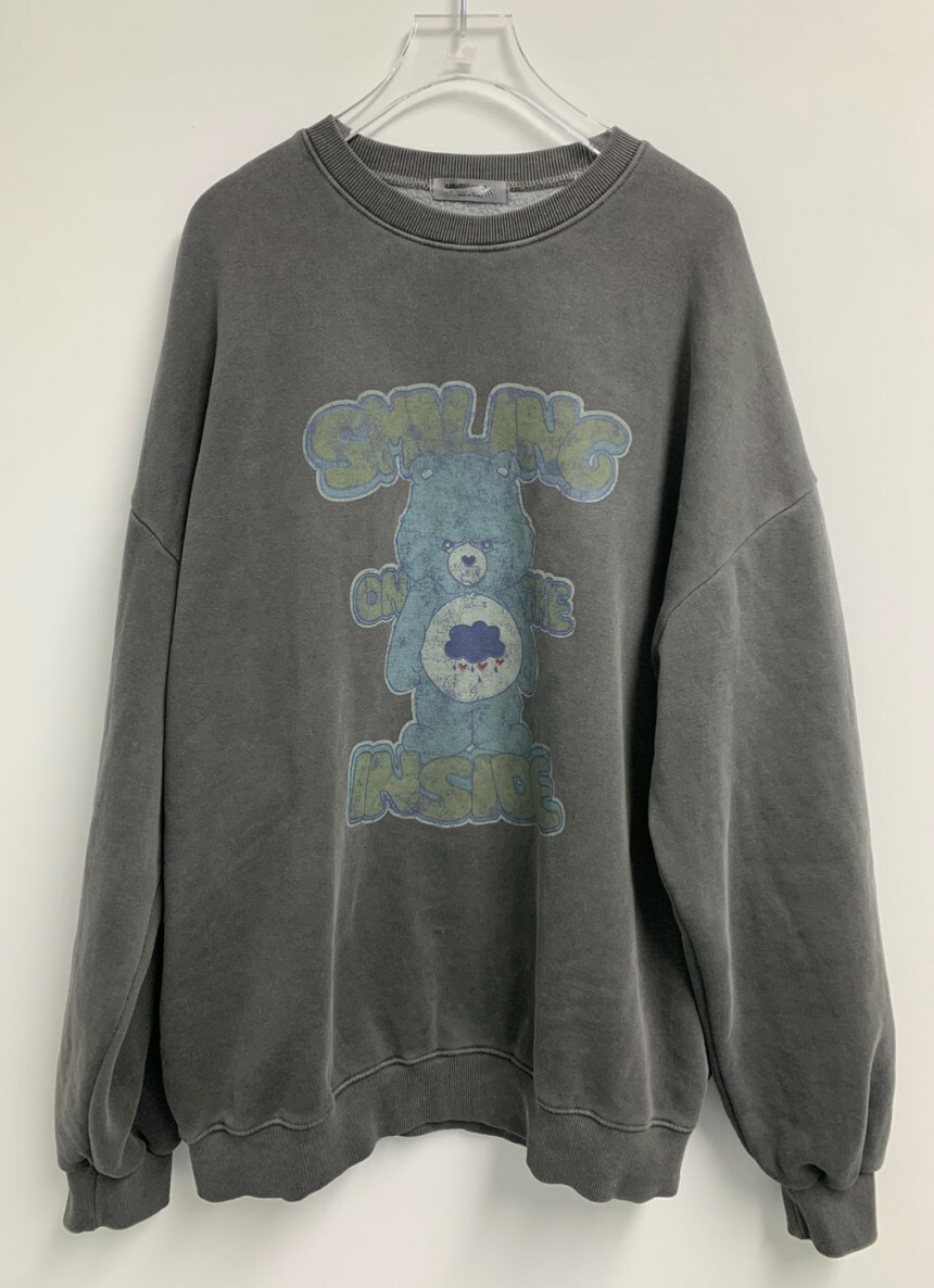 小熊着色拉絨運動衫大學T
