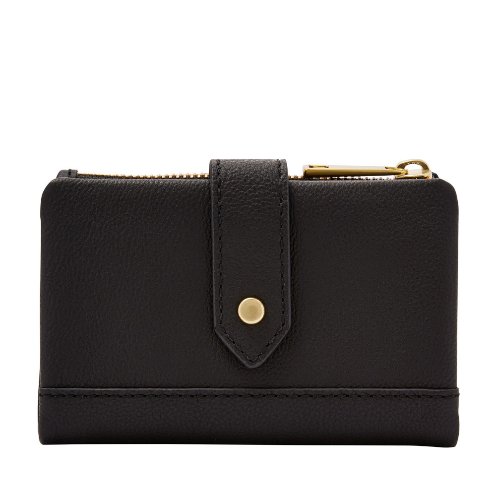 Lainie 含零錢匣扣帶短夾-黑色 SWL2061001