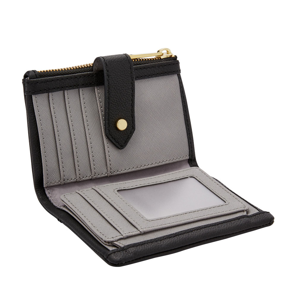 Lainie 含零錢匣扣帶短夾-黑色 SWL2061001