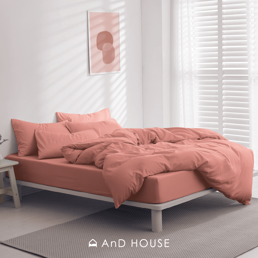 舒柔棉｜100%Polyester｜珊瑚橘｜單品&床包被套組