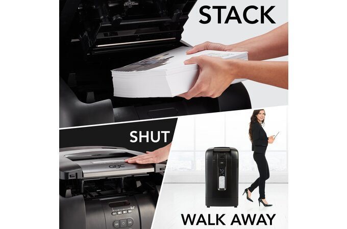 GBC ShredMaster 300M Auto feed paper shredder 碎粉粒狀 300 張 60公升 全自動碎紙機 (2021 新型號，取替 Auto+ 300M)