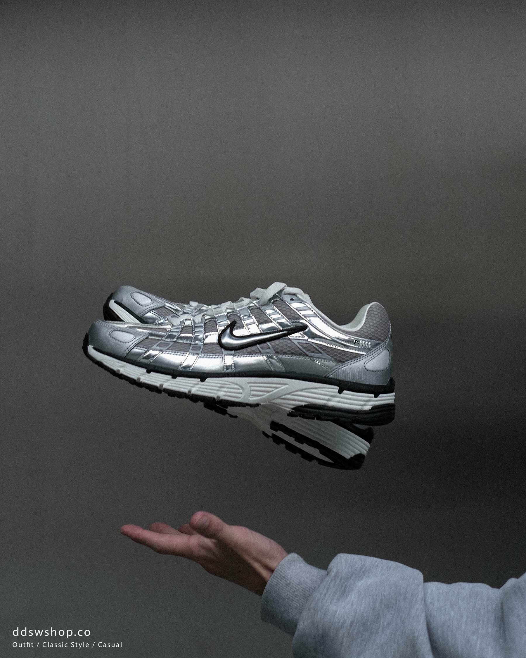 Nike P-6000 黑銀Y2K 液態銀奶油底CN0149-001