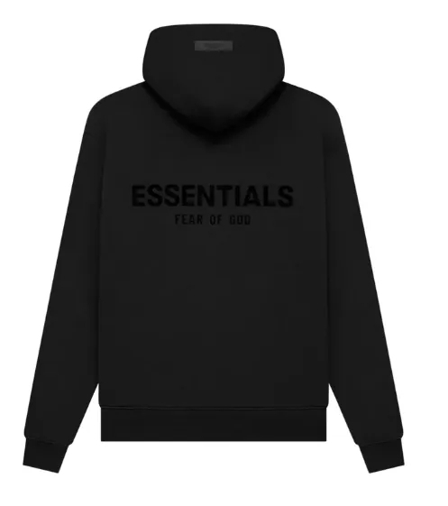 Essentials Pullover Hoodie 'Stretch Limo'  黑色長版帽T