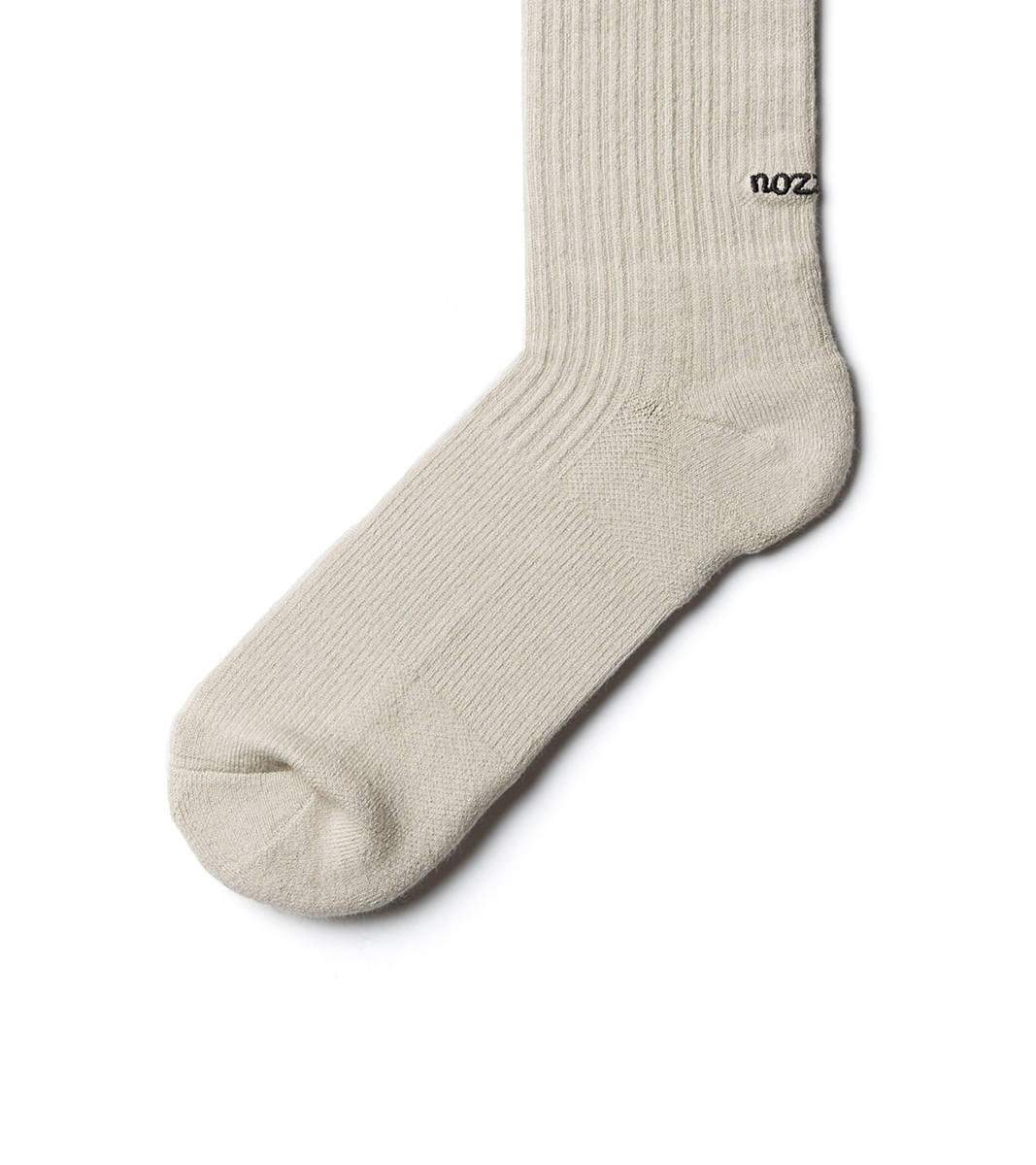 NOZZLE QUIZ ESSENTIAL CREW SOCKS BEIGE BC-ESSX01WN