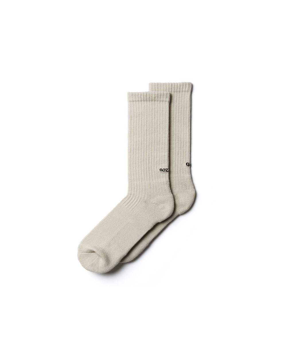 NOZZLE QUIZ ESSENTIAL CREW SOCKS BEIGE BC-ESSX01WN