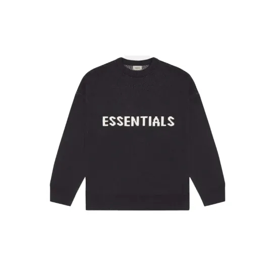 Essentials FW20 Knit 黑色針織衛衣