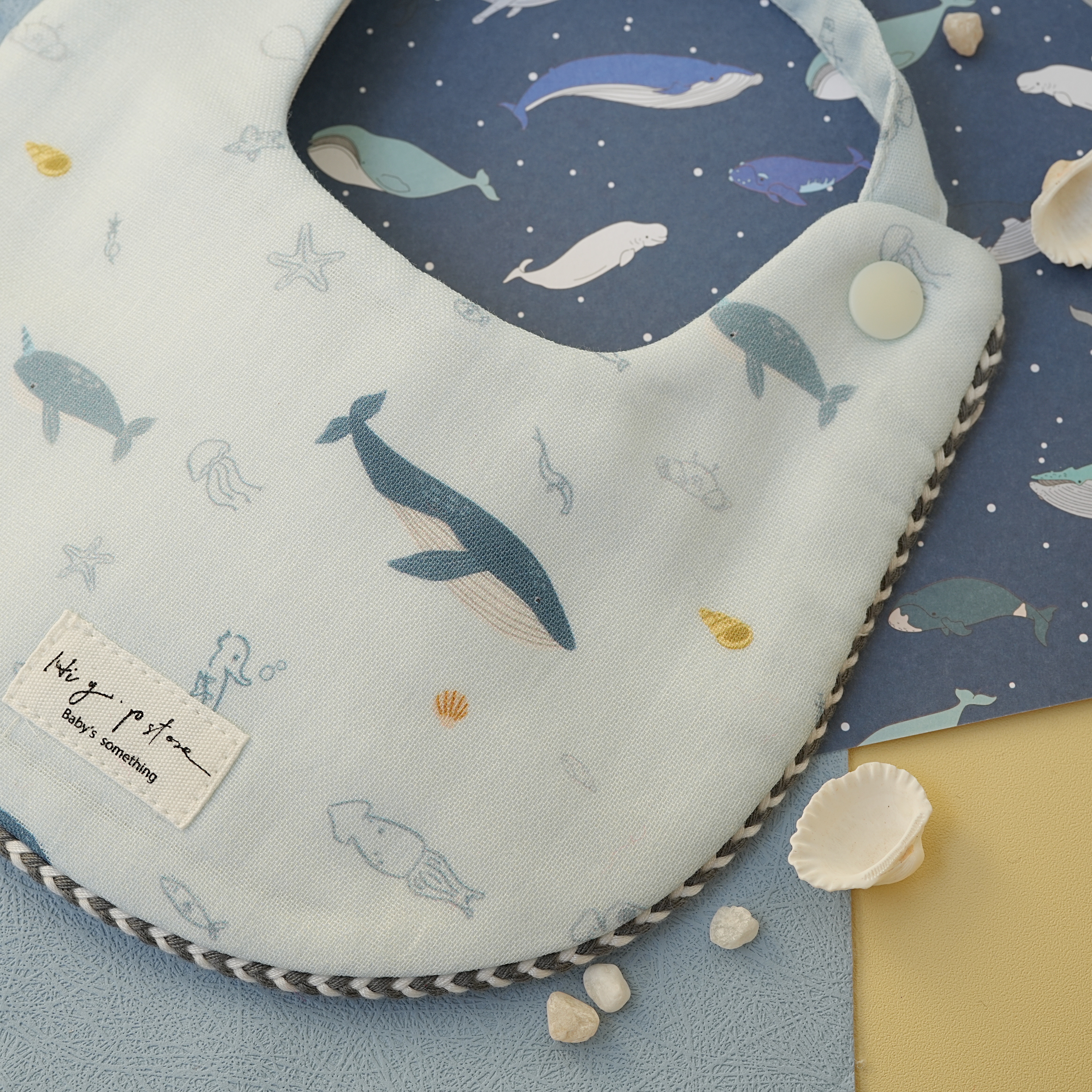 Hi Y.P store-手作圍兜-獨家設計款-海洋之心